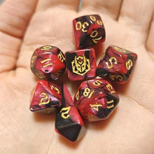 HYMGHO - Mini Polymer RPG Dice Set - Blood Pact | Odin's Place
