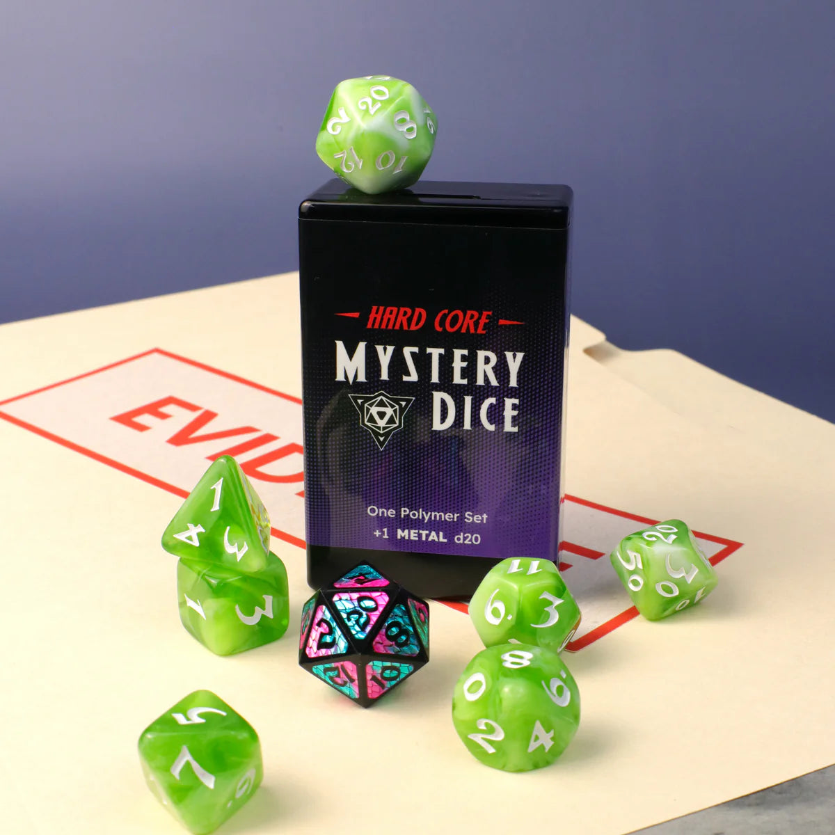 Die Hard Dice - 8pc RPG Set - Hard Core Mystery Dice | Odin's Place