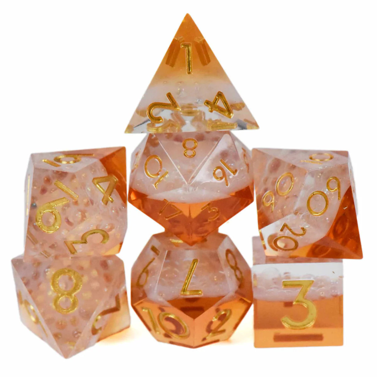 DND Dice Poly 7 Dice Set: Hold My Beer (Handmade) | Dragon's Lair Comics and Fantasy Houston TX