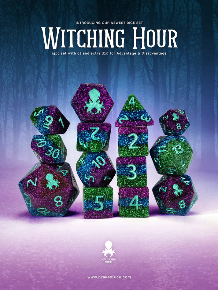 Kraken Dice - Glitter Sets | Dragon's Lair Comics and Fantasy Houston TX