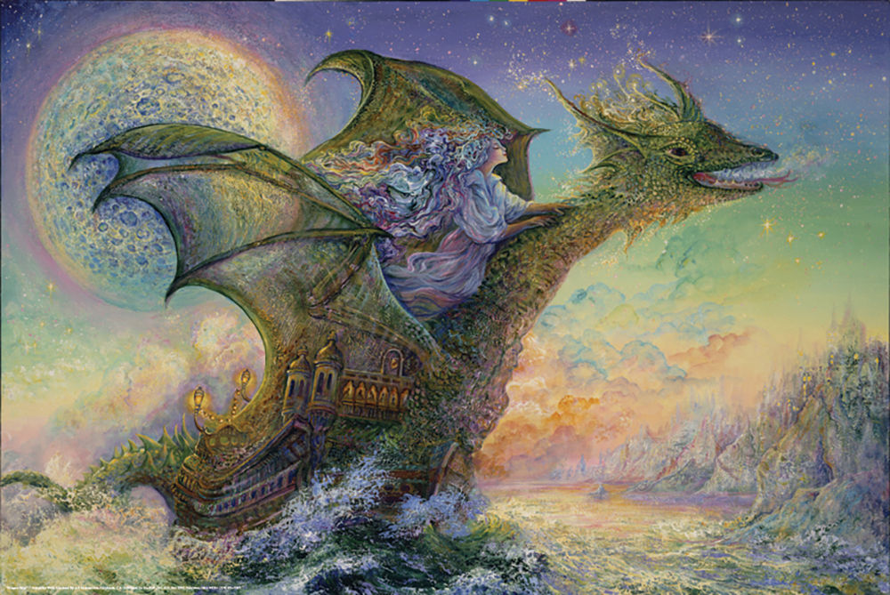 Poster: Dragon Ship - Josephine Wall | Odin's Place