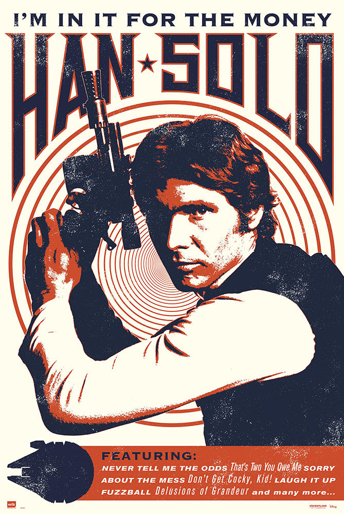Poster: Star Wars - Han Solo Rocks | Odin's Place