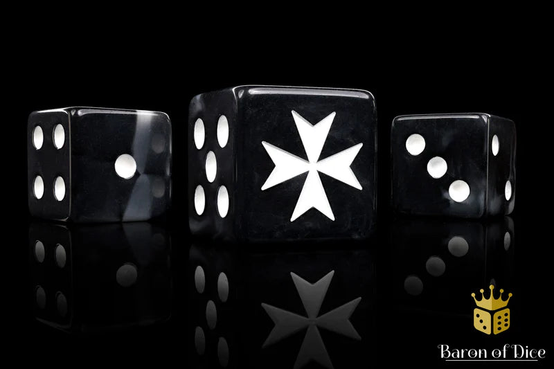 Barron Of Dice: Knights Templar - Black | Dragon's Lair Comics and Fantasy Houston TX