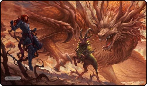 Gamer Mats Playmat: Leaf Dragon Stitched | Dragon's Lair Comics and Fantasy Houston TX