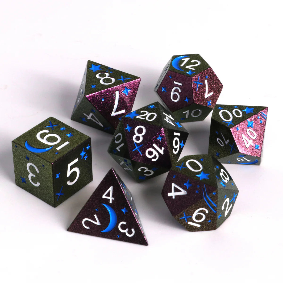 Die Hard Dice 7pc RPG Set - Nightsky Iridescent | Dragon's Lair Comics and Fantasy Houston TX