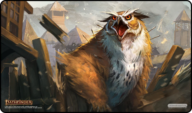 Gamermats Playmat: Giant Owlbear Attack - Pathfinder | Dragon's Lair Comics and Fantasy Houston TX
