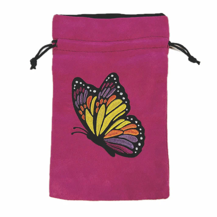 Black Oak Workshop Painted Lady Butterfly Dice Bag | Odin's Place