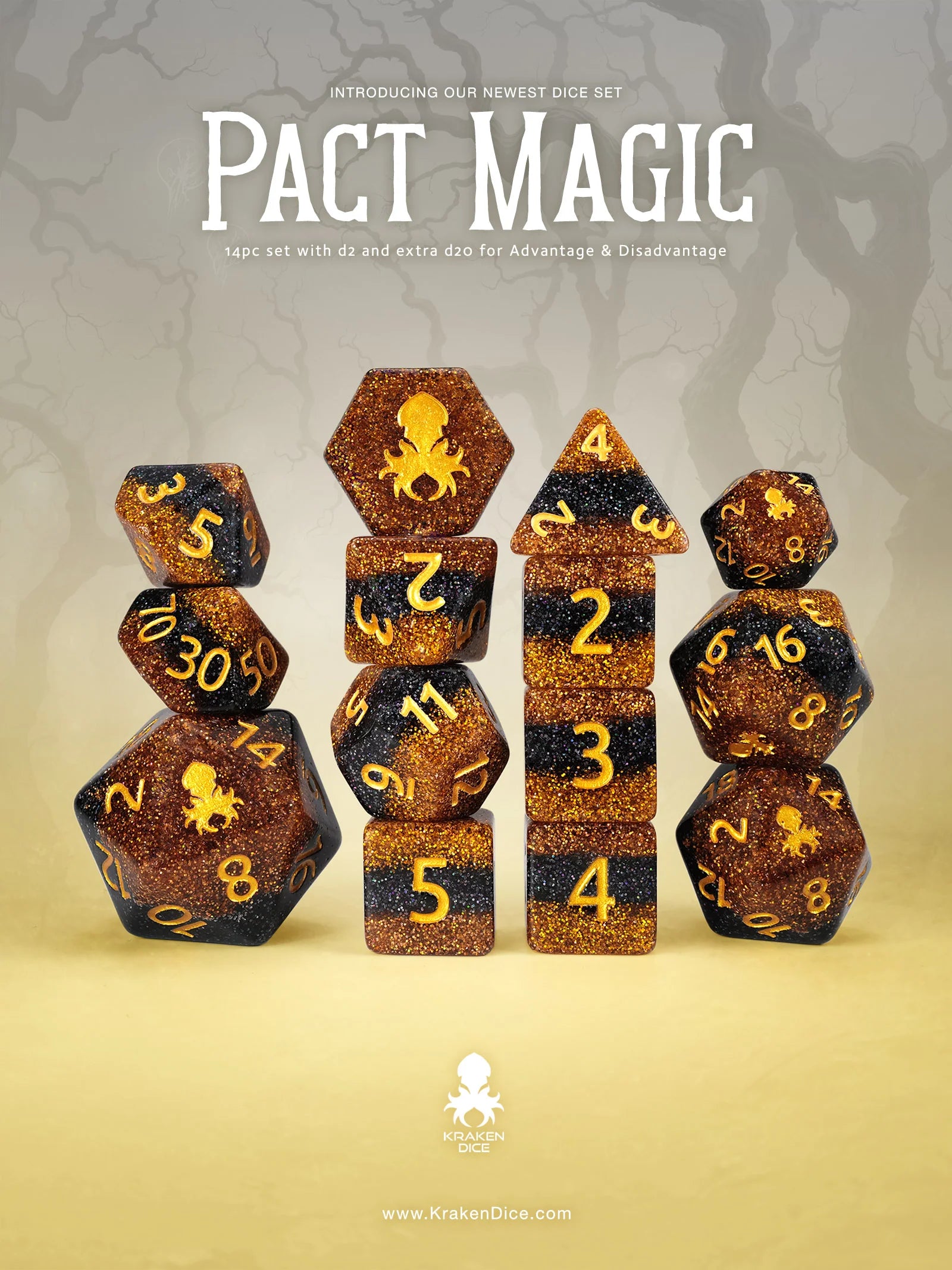 Kraken Dice - Glitter Sets | Dragon's Lair Comics and Fantasy Houston TX