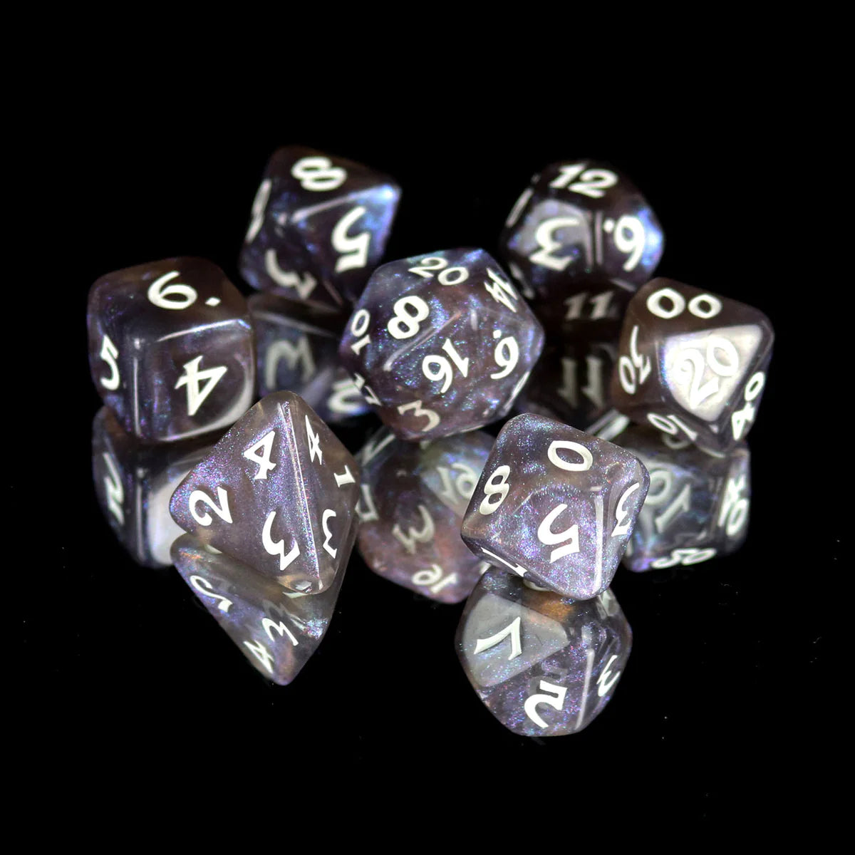 Die Hard Dice: Elessia Kybr - Passion with White 7 Poly Set | Dragon's Lair Comics and Fantasy Houston TX