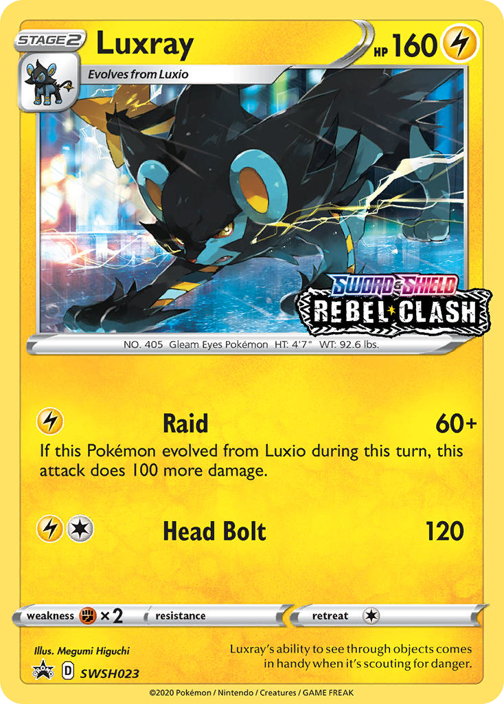 Luxray (SWSH023) (Prerelease Promo) [Sword & Shield: Black Star Promos] | Odin's Place