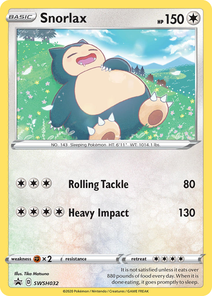 Snorlax (SWSH032) [Sword & Shield: Black Star Promos] | Odin's Place