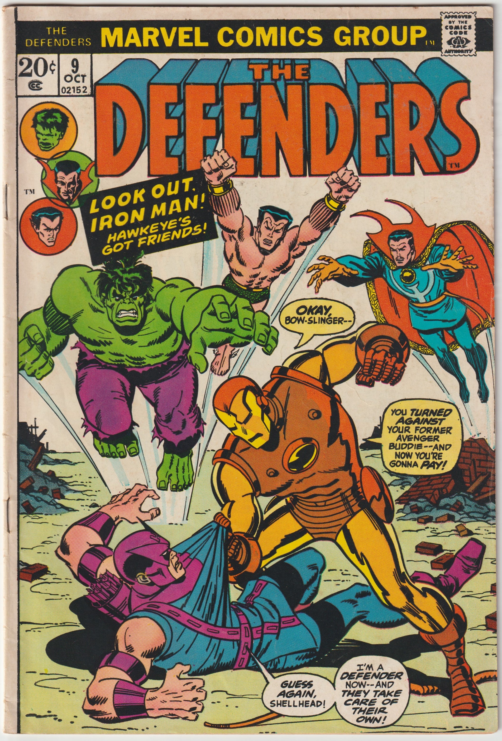 Defenders #9 (1973) | Dragon's Lair Comics and Fantasy Houston TX