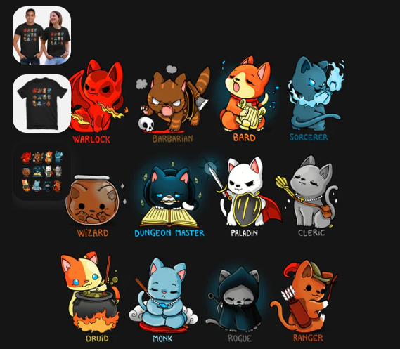 T-Shirt: Kitten Role Play | Dragon's Lair Comics and Fantasy Houston TX