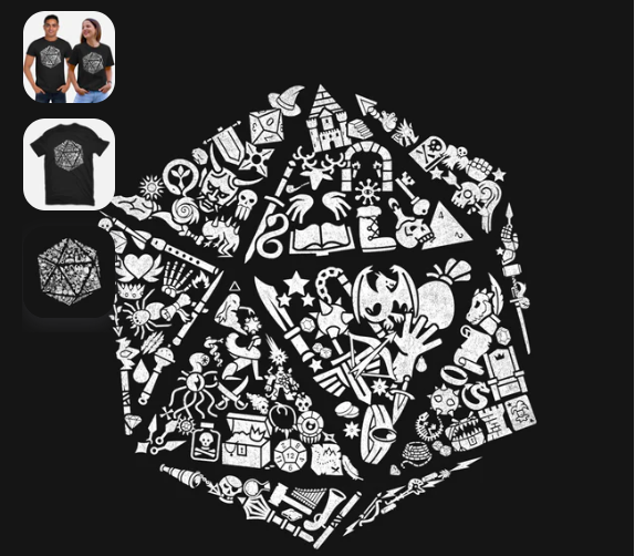 T-Shirt: Dice Gamer | Dragon's Lair Comics and Fantasy Houston TX