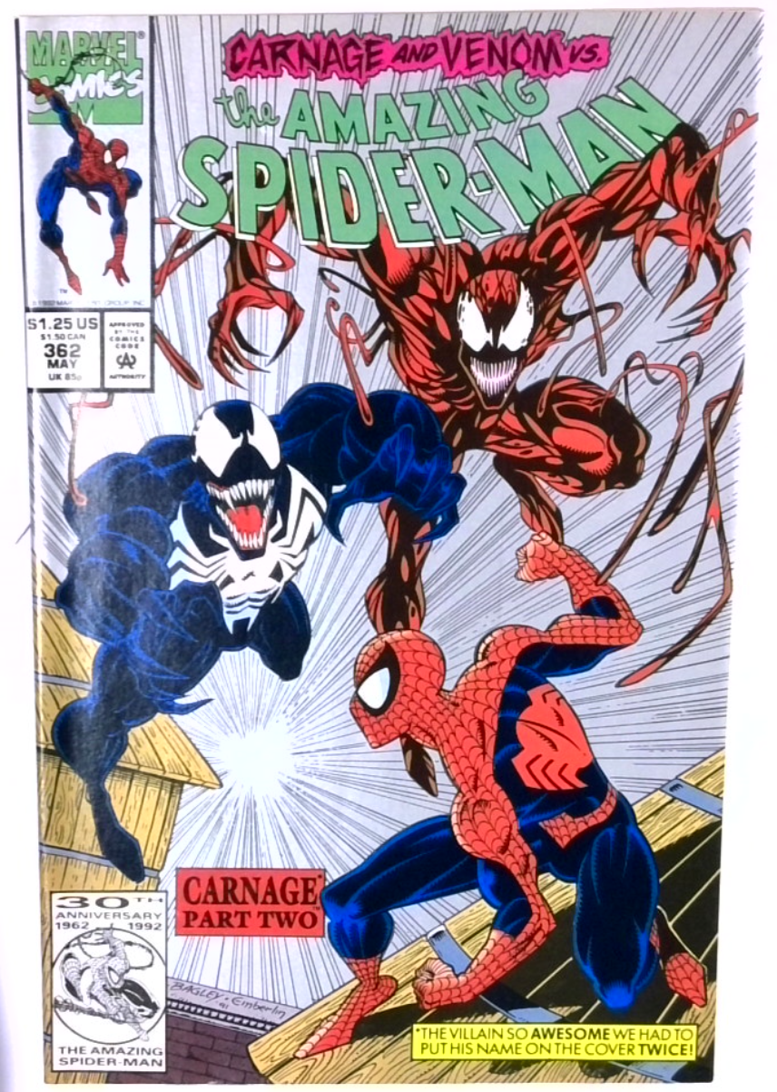 Amazing Spider-Man #362 Second Print 1992 NM 9.8 | Dragon's Lair Comics and Fantasy Houston TX