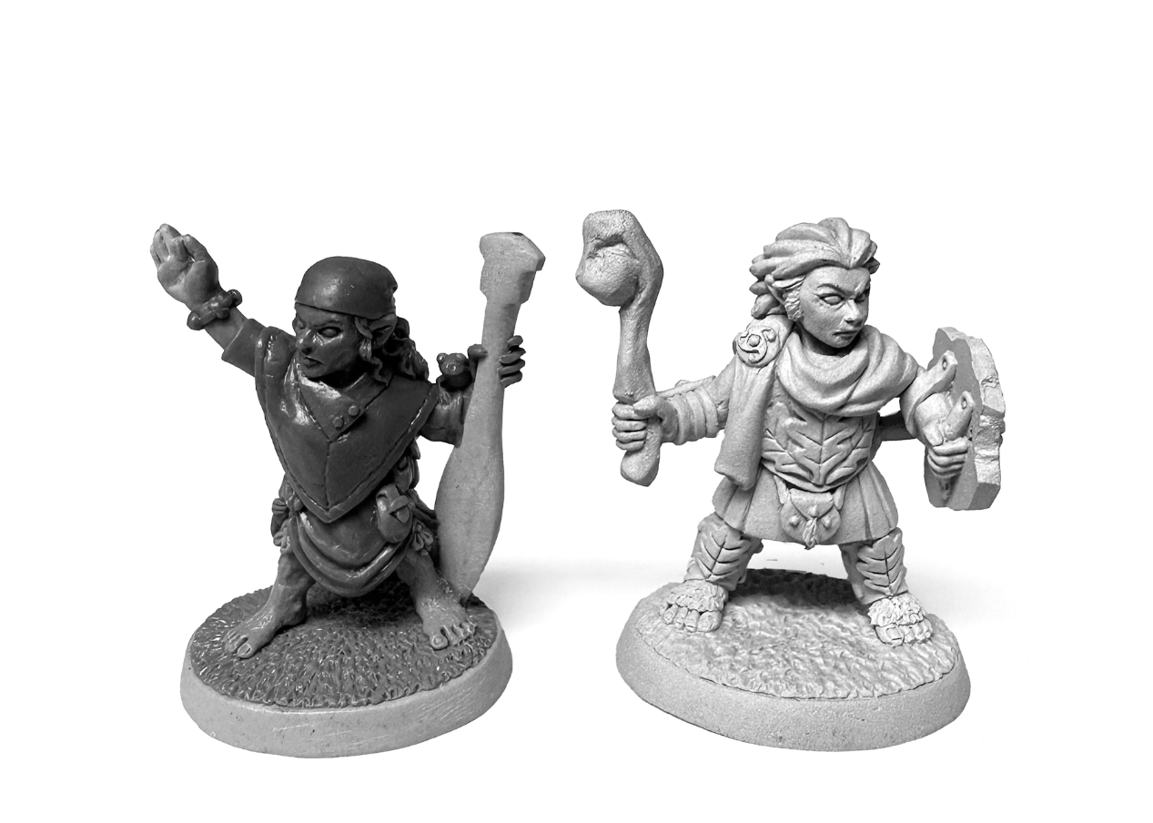 Dungeon Dwellers Bones: Halfling Druid and River Witch | Dragon's Lair Comics and Fantasy Houston TX