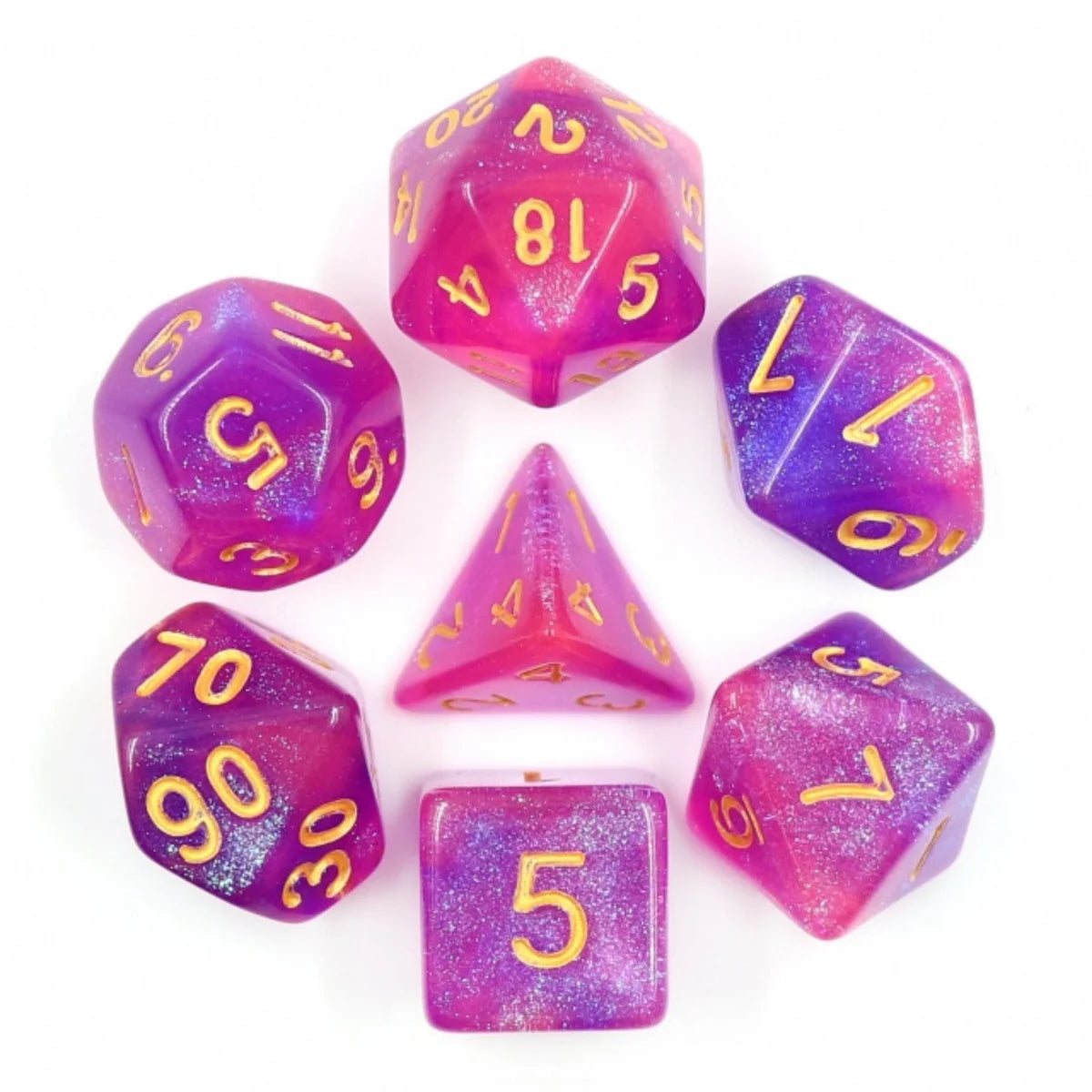 Foam Brain Briar Rose Aurora RPG Dice Set | Odin's Place