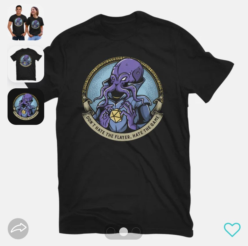 T-Shirt: Don't Hate the Flayer | Dragon's Lair Comics and Fantasy Houston TX
