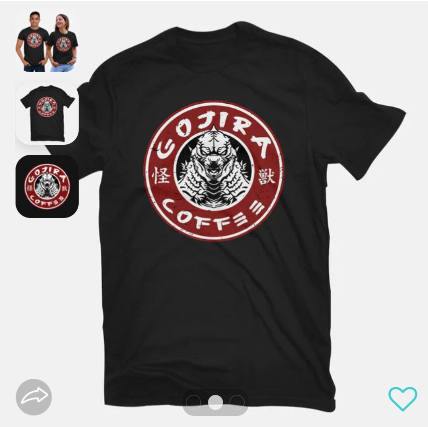 T-Shirt: Gojira Coffee | Dragon's Lair Comics and Fantasy Houston TX