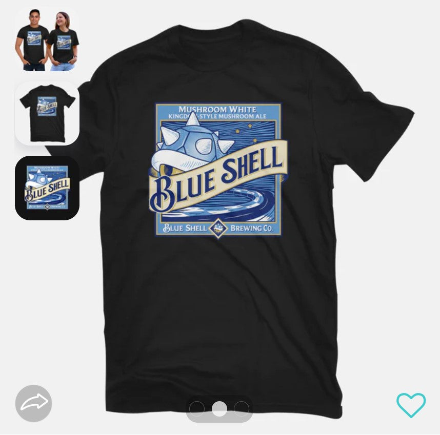 T-Shirt: Blue Shell Beer | Dragon's Lair Comics and Fantasy Houston TX