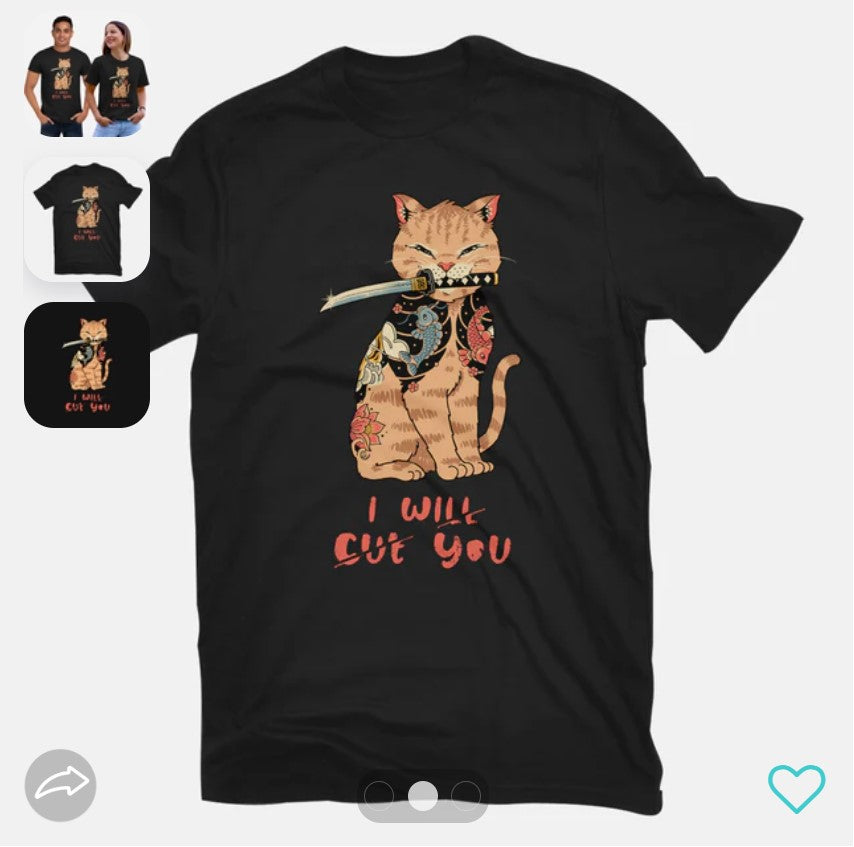 T-Shirt: Fierce Cat Meowster | Dragon's Lair Comics and Fantasy Houston TX