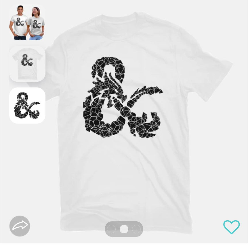 T-Shirt: Dice Dragon | Dragon's Lair Comics and Fantasy Houston TX