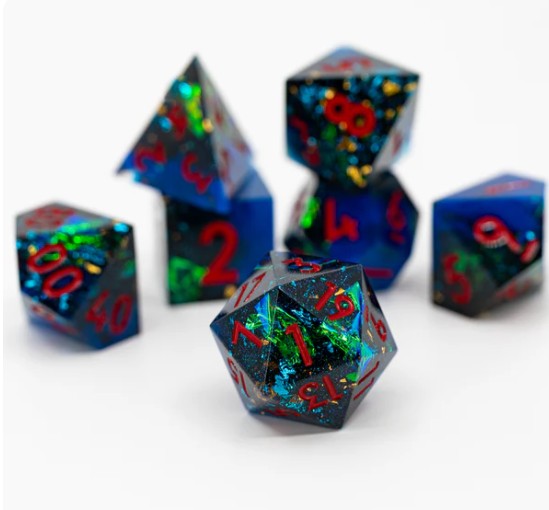 NTSD Sharp-Edged Dice in Test Tube, Assorted Styles | Dragon's Lair Comics and Fantasy Houston TX