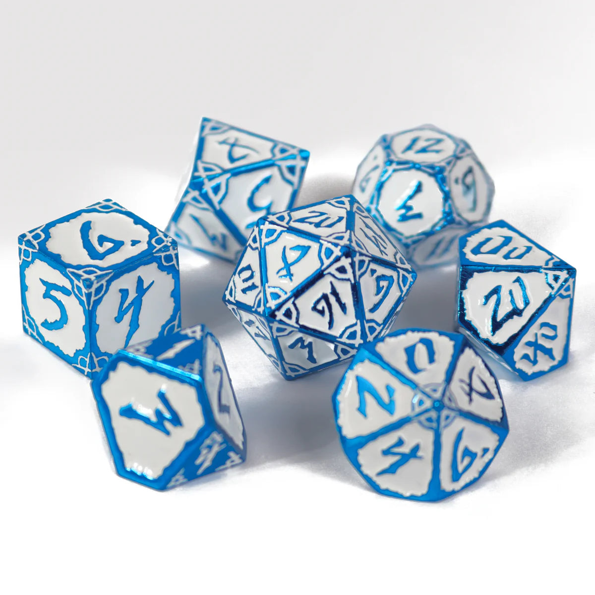 Die Hard Dice: Metal Dice: 7pc Poly Set: Skyforge Hexbreaker | Odin's Place
