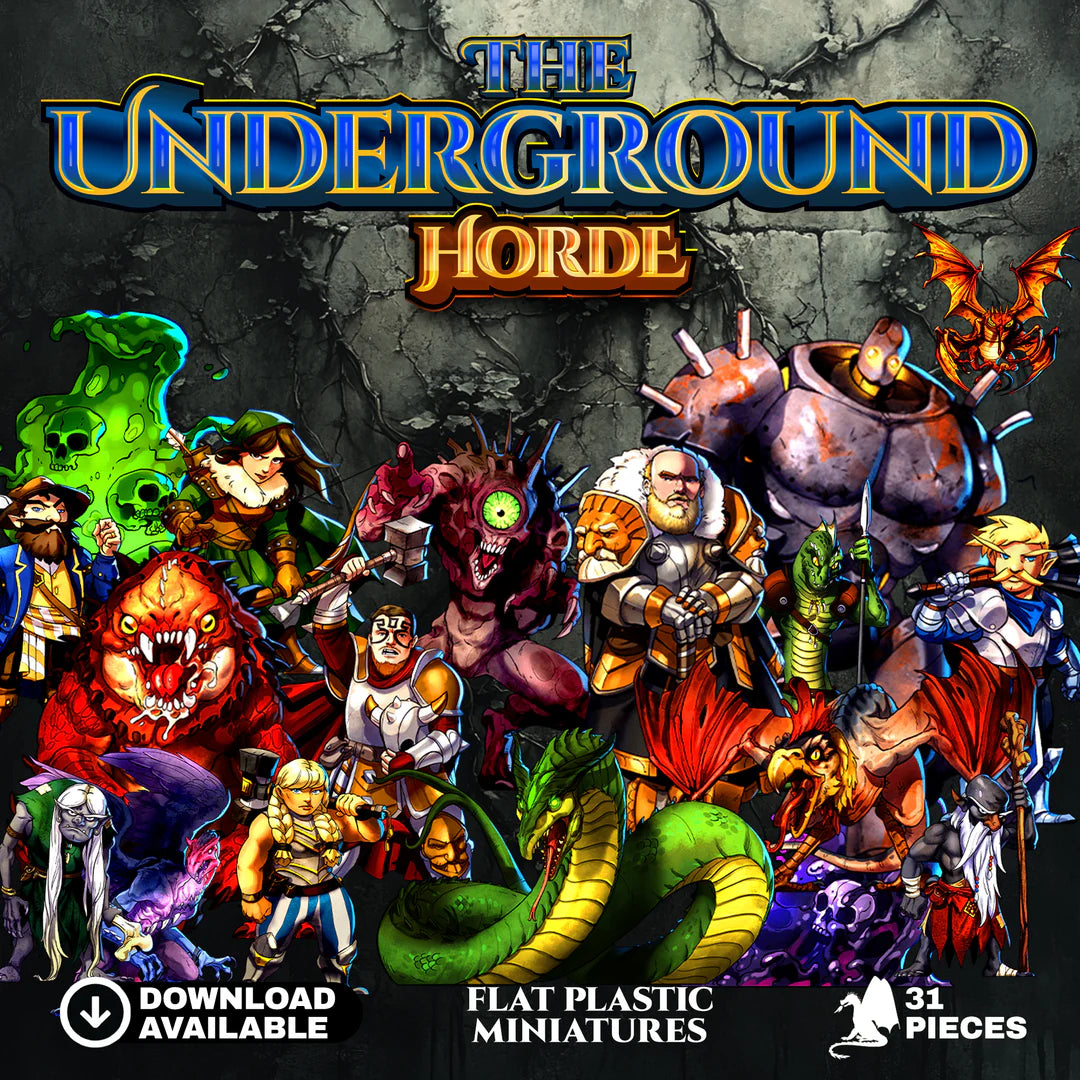 Arcknight - Flat Plastic Minis: Underground Horde (31 pc) | Odin's Place