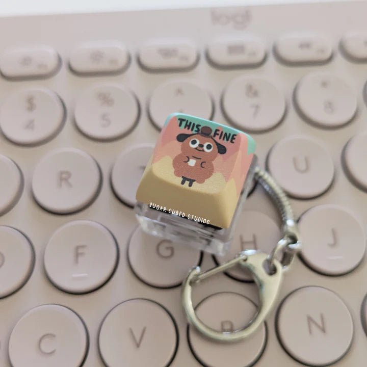 Sugar Cubed Studios Fidget Keycap Keychains | Odin's Place