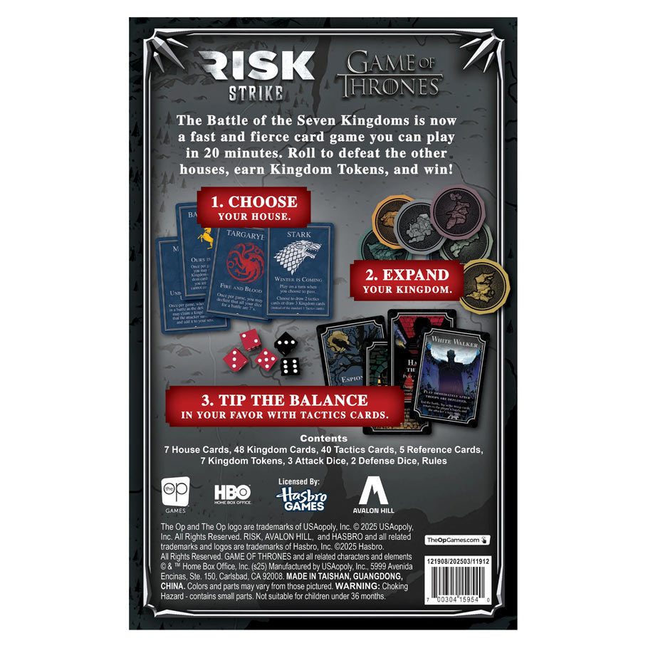Risk Strike: Game Of Thrones | Odin's Place
