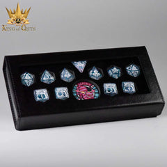 DND Dice 11 Dice Set: Alice's Wonderland (Blue) with Gift Box (Sharp Edge) | Dragon's Lair Comics and Fantasy Houston TX