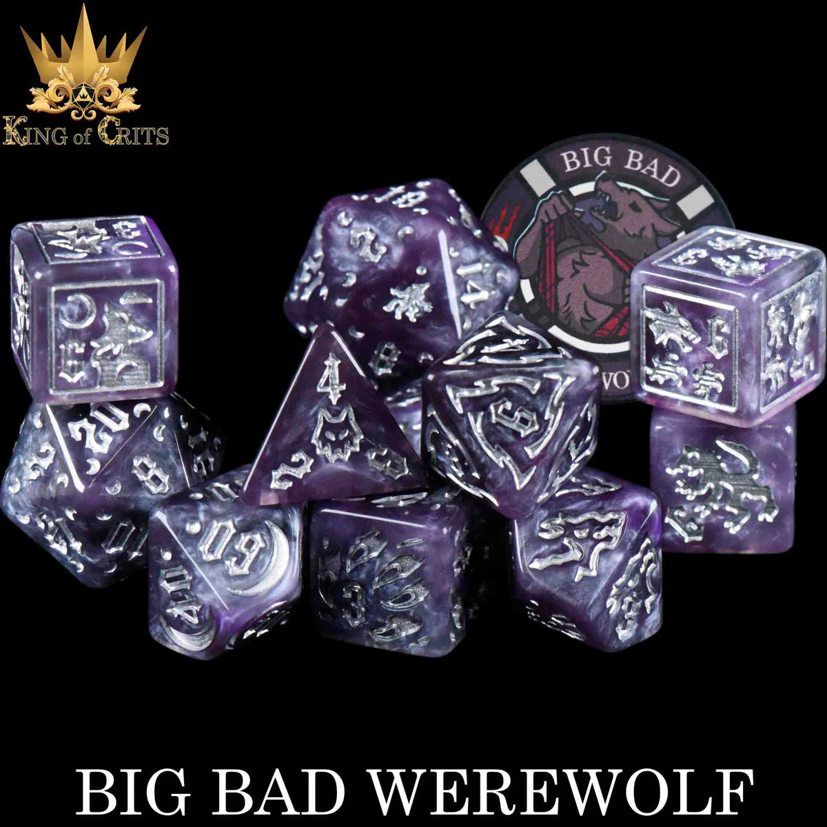 DND Dice 11 Dice Set: Big Bad Werewolf | Dragon's Lair Comics and Fantasy Houston TX