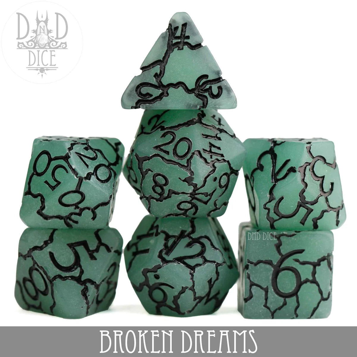 DND Dice Poly 7 Dice Set: Broken Dreams | Dragon's Lair Comics and Fantasy Houston TX