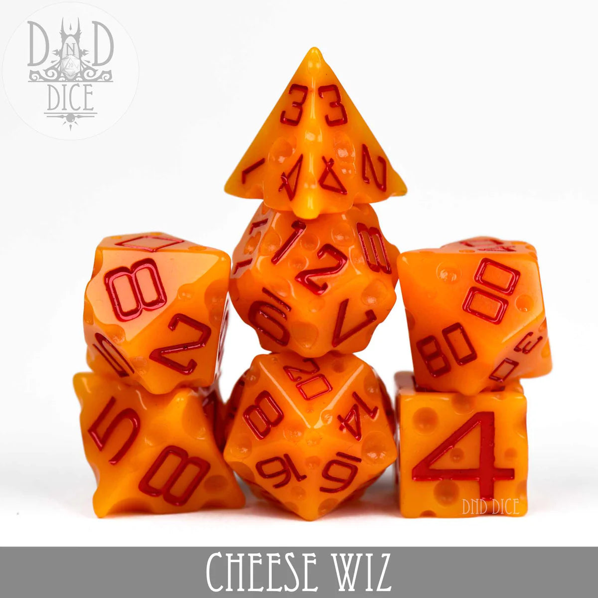 DND Dice Poly 7 Dice Set: Cheese Wiz | Dragon's Lair Comics and Fantasy Houston TX