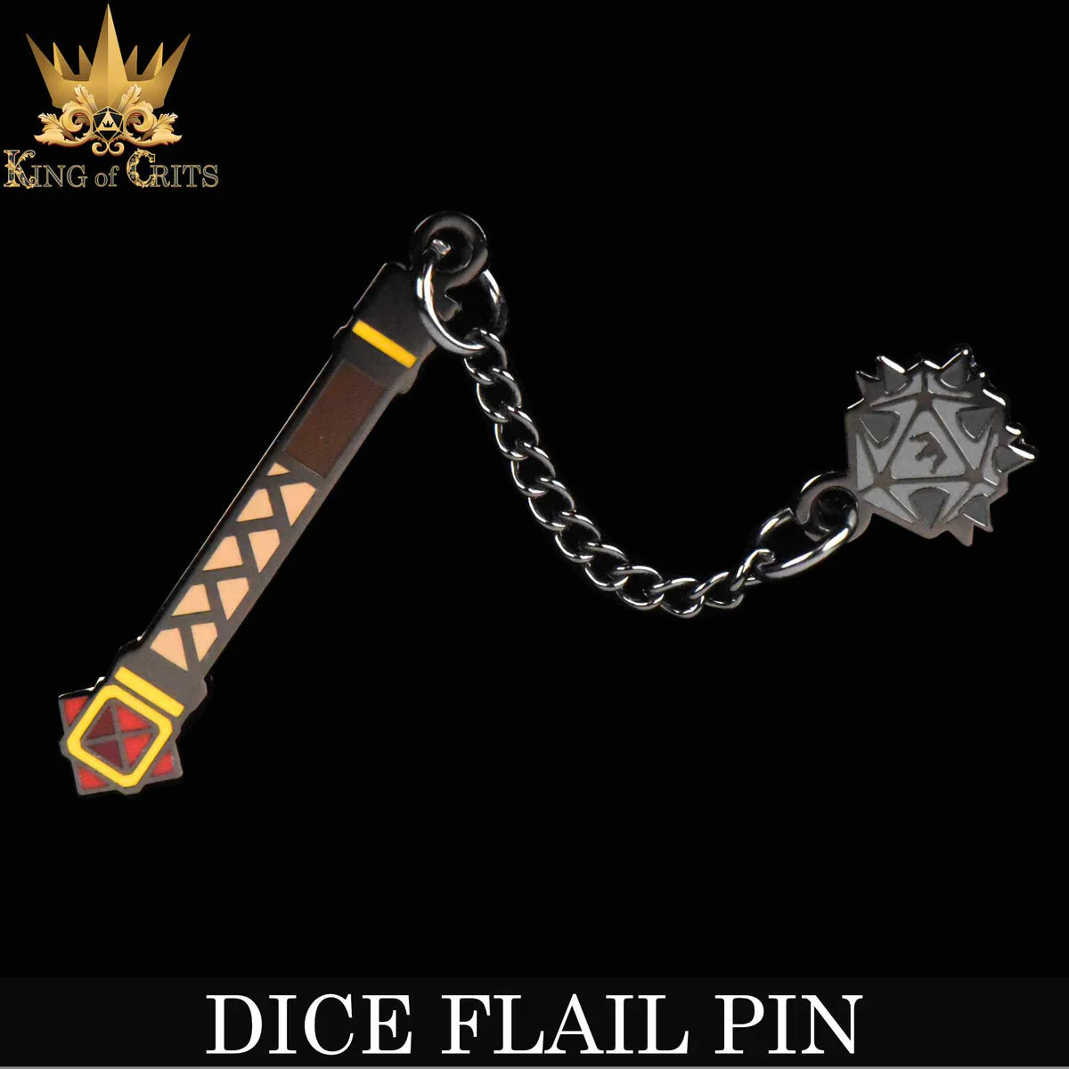 DND Dice Dice Flail Pin | Dragon's Lair Comics and Fantasy Houston TX