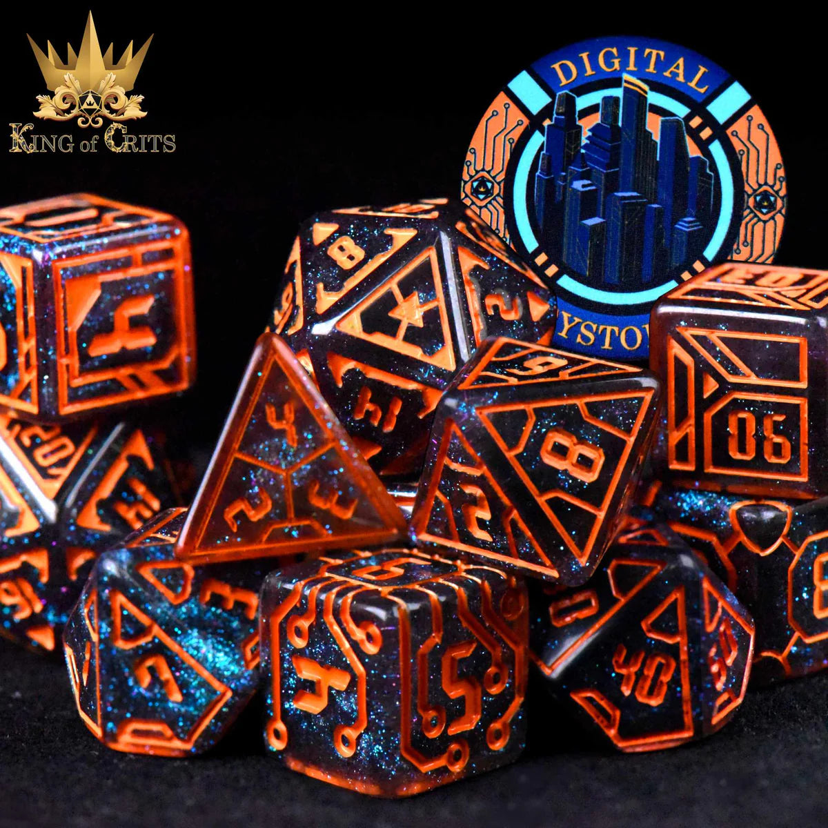 DND Dice 11 Dice Set: Digital Dystopia | Dragon's Lair Comics and Fantasy Houston TX