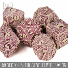 Q Workshop Poly 7 Dice Set: Dracopolis Featherwing | Dragon's Lair Comics and Fantasy Houston TX