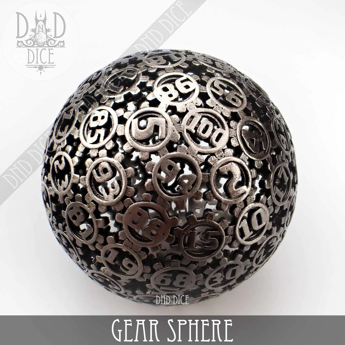 DND Dice 50mm Gear Sphere Hollow D100 | Dragon's Lair Comics and Fantasy Houston TX