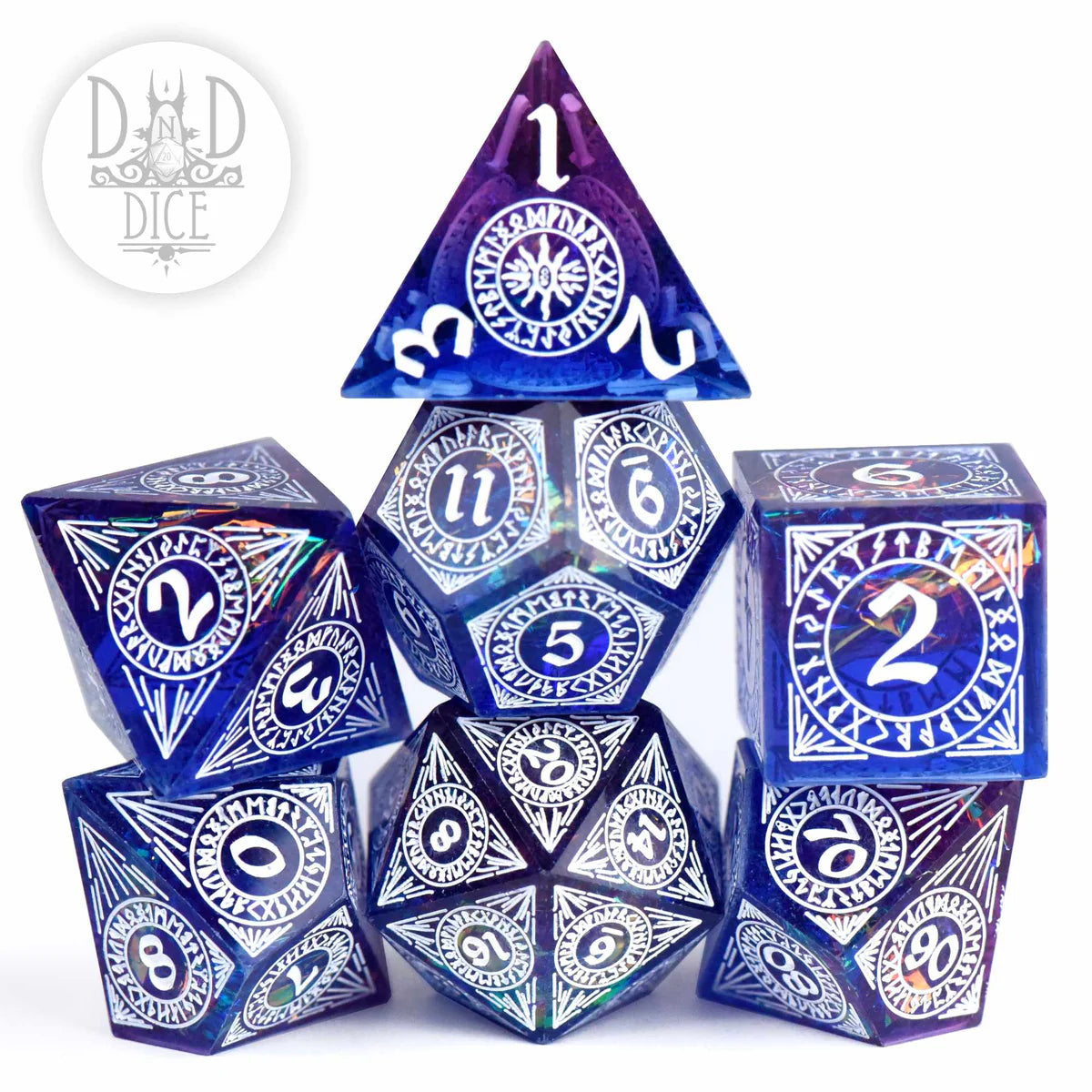 DND Dice Poly 7 Dice Set: Helheim Hold (Handmade) | Dragon's Lair Comics and Fantasy Houston TX
