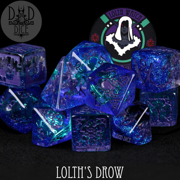 DND Dice 11 Dice Set: Lolth's Drow | Dragon's Lair Comics and Fantasy Houston TX