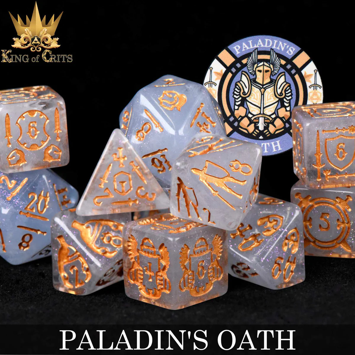 DND Dice 11 Dice Set: Paladin's Oath | Dragon's Lair Comics and Fantasy Houston TX