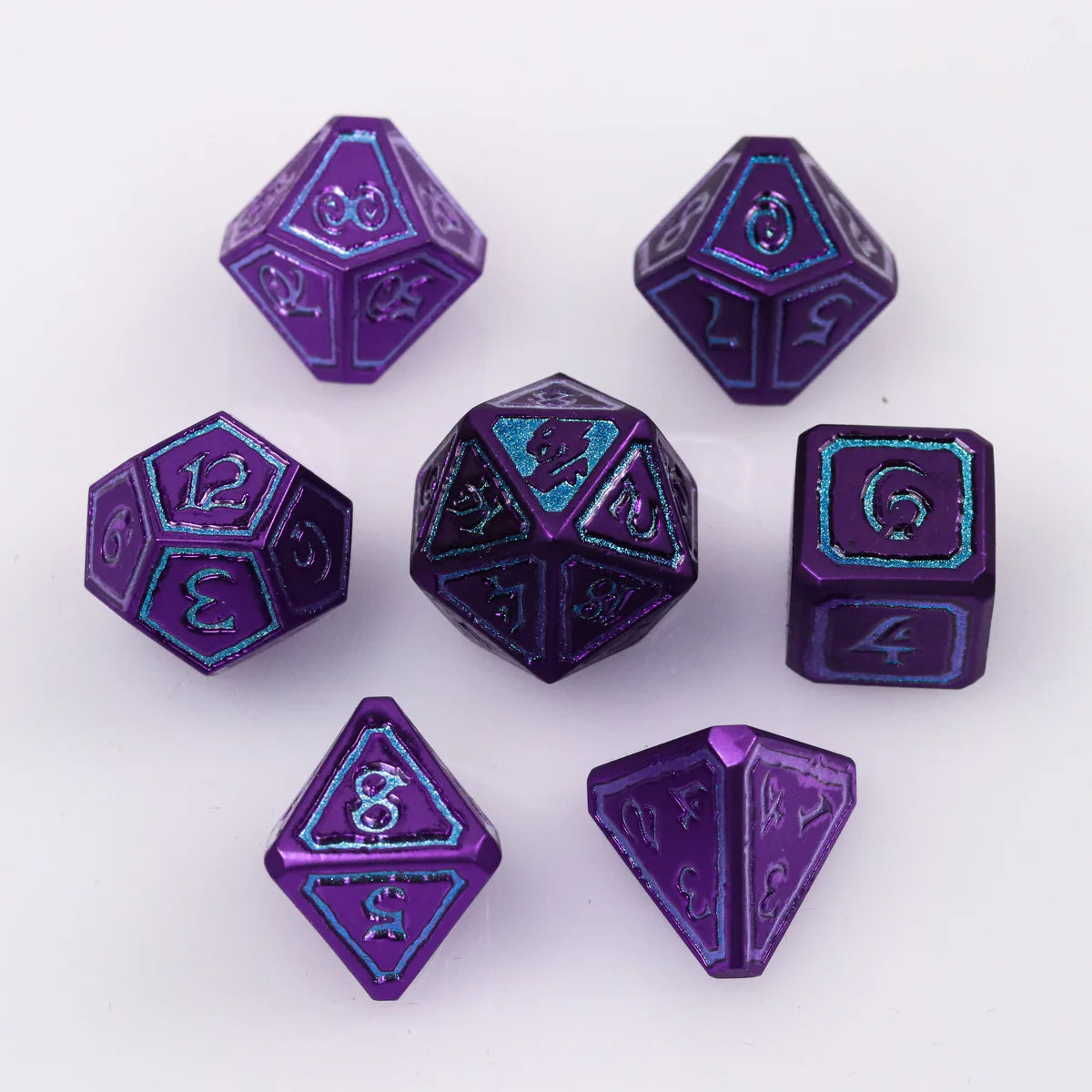 Die Hard Dice: Metal Dice: 7pc Poly Set: Mages Guild - Conjuration | Odin's Place