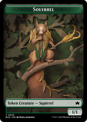 Squirrel // Starscape Cleric Double-Sided Token [Bloomburrow Tokens] | Dragon's Lair Comics and Fantasy Houston TX