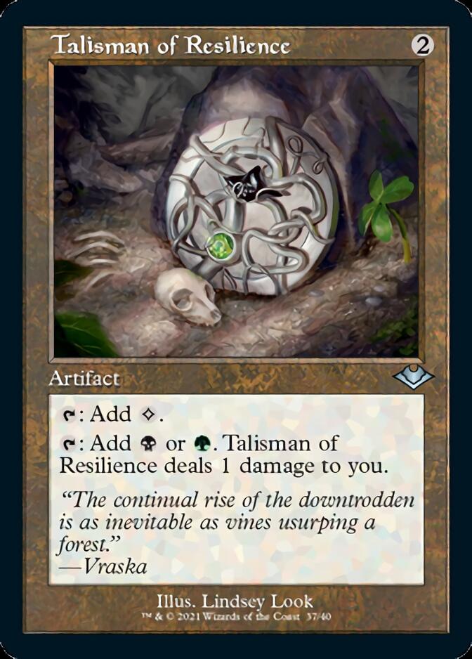 Talisman of Resilience (Retro Foil Etched) [Modern Horizons] | Dragon's Lair Comics and Fantasy Houston TX