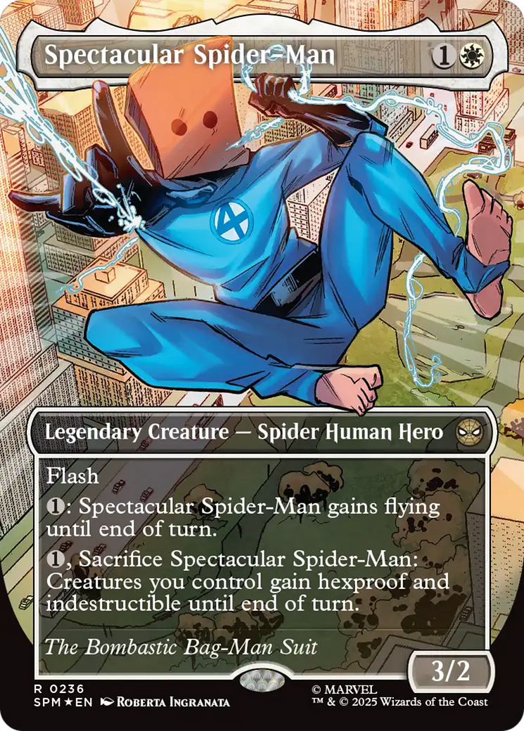 Spectacular Spider-Man (0236) (Borderless) (Textured Foil) [Marvel's Spider-Man] | Dragon's Lair Comics and Fantasy Houston TX