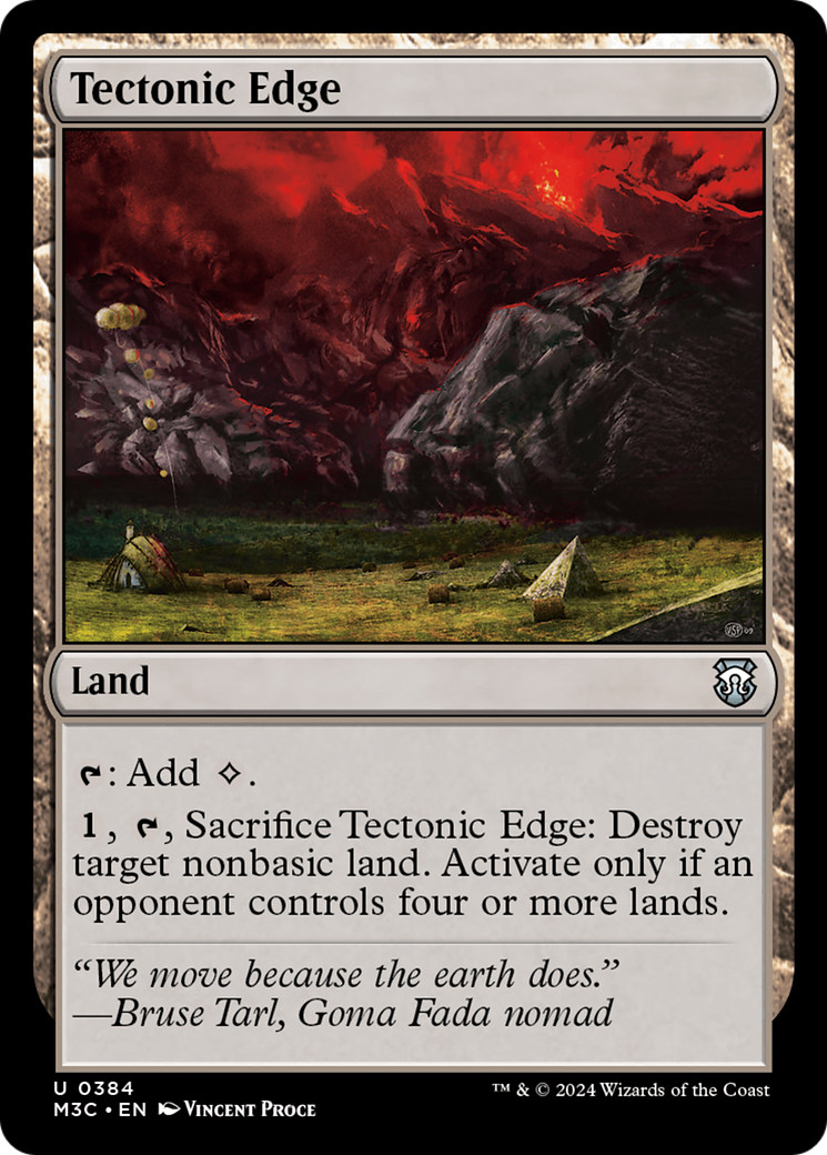 Tectonic Edge (Ripple Foil) [Modern Horizons 3 Commander] | Dragon's Lair Comics and Fantasy Houston TX