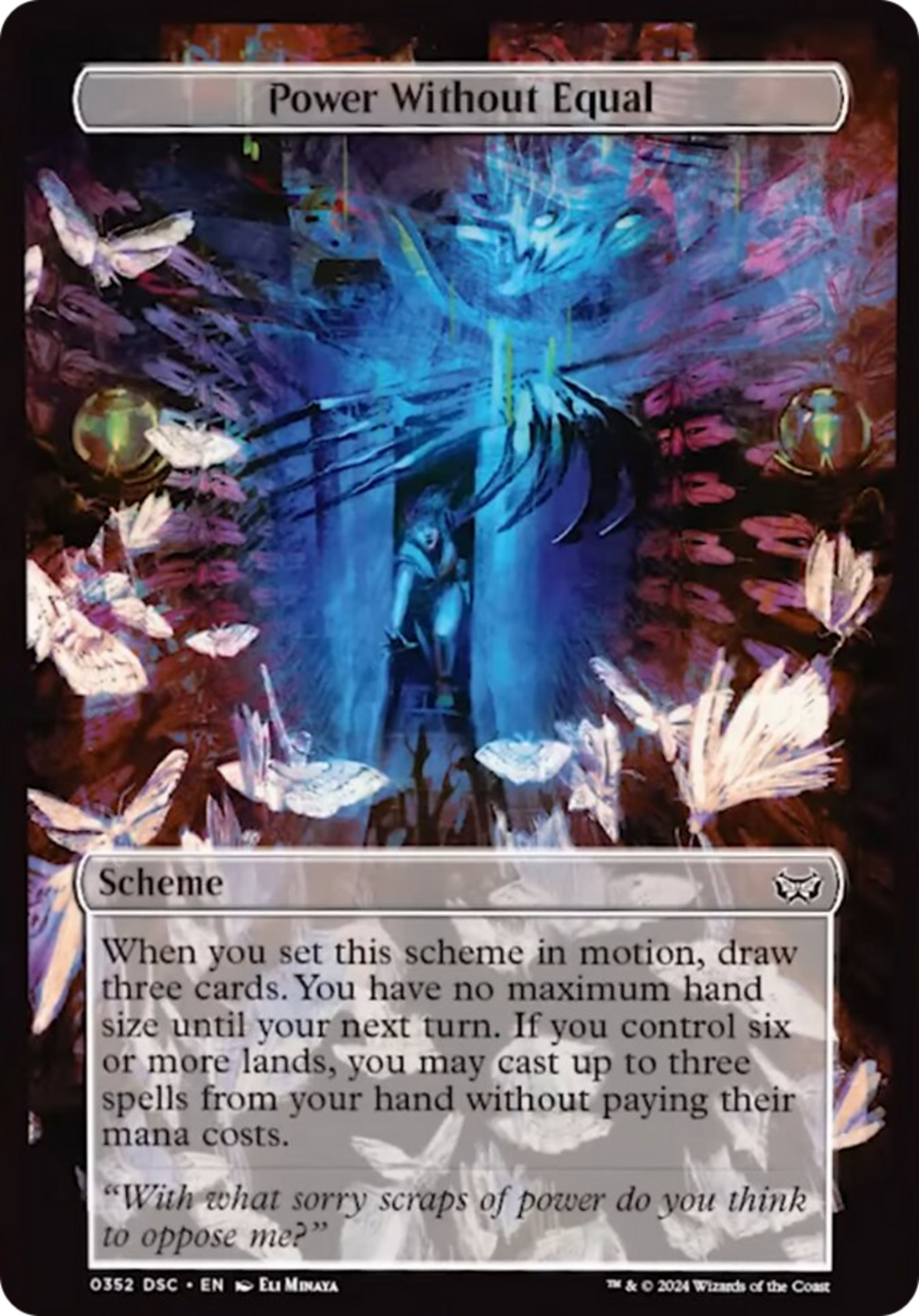 Power Without Equal (Full Art) [Duskmourn: Archenemy] | Dragon's Lair Comics and Fantasy Houston TX