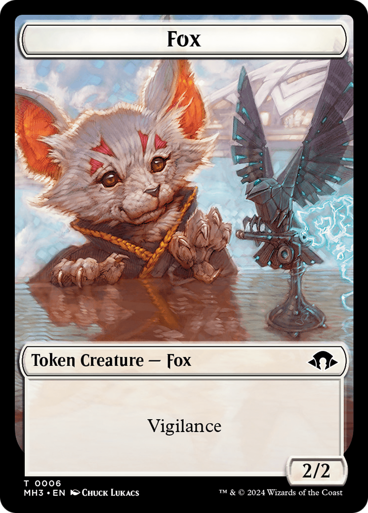 Phyrexian Germ // Fox Double-Sided Token [Modern Horizons 3 Tokens] | Dragon's Lair Comics and Fantasy Houston TX
