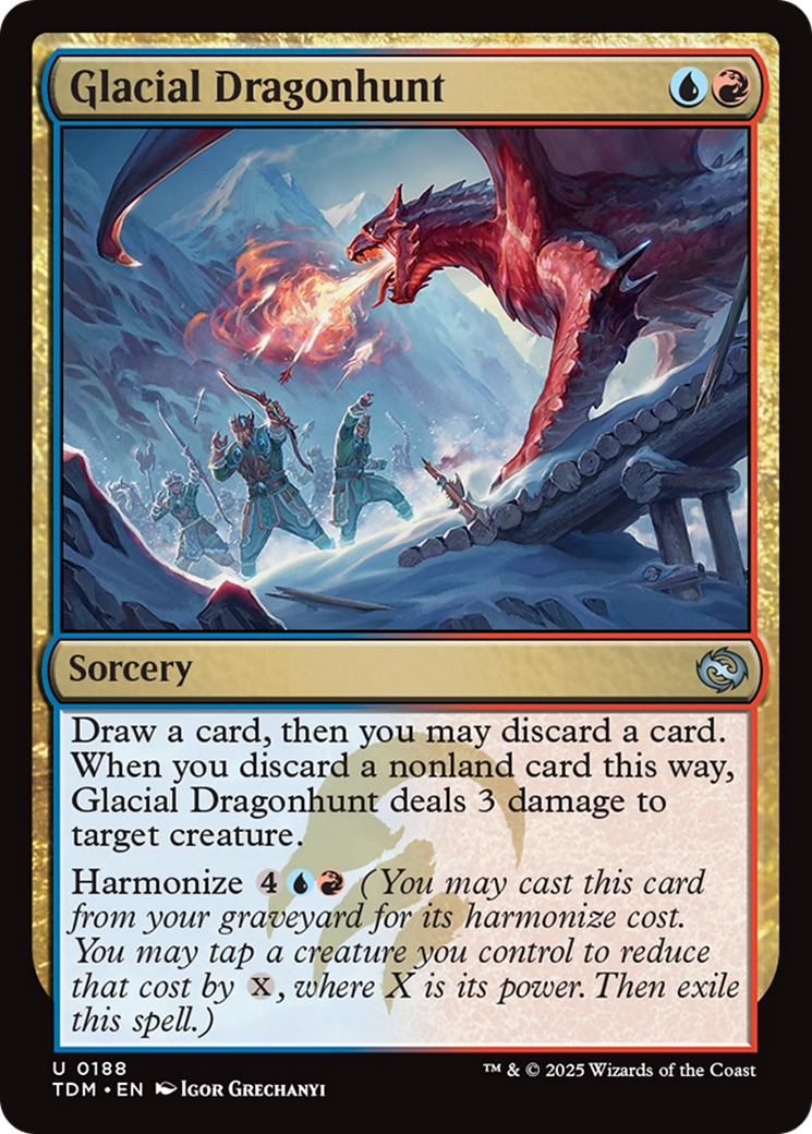 Glacial Dragonhunt [Tarkir: Dragonstorm] | Dragon's Lair Comics and Fantasy Houston TX